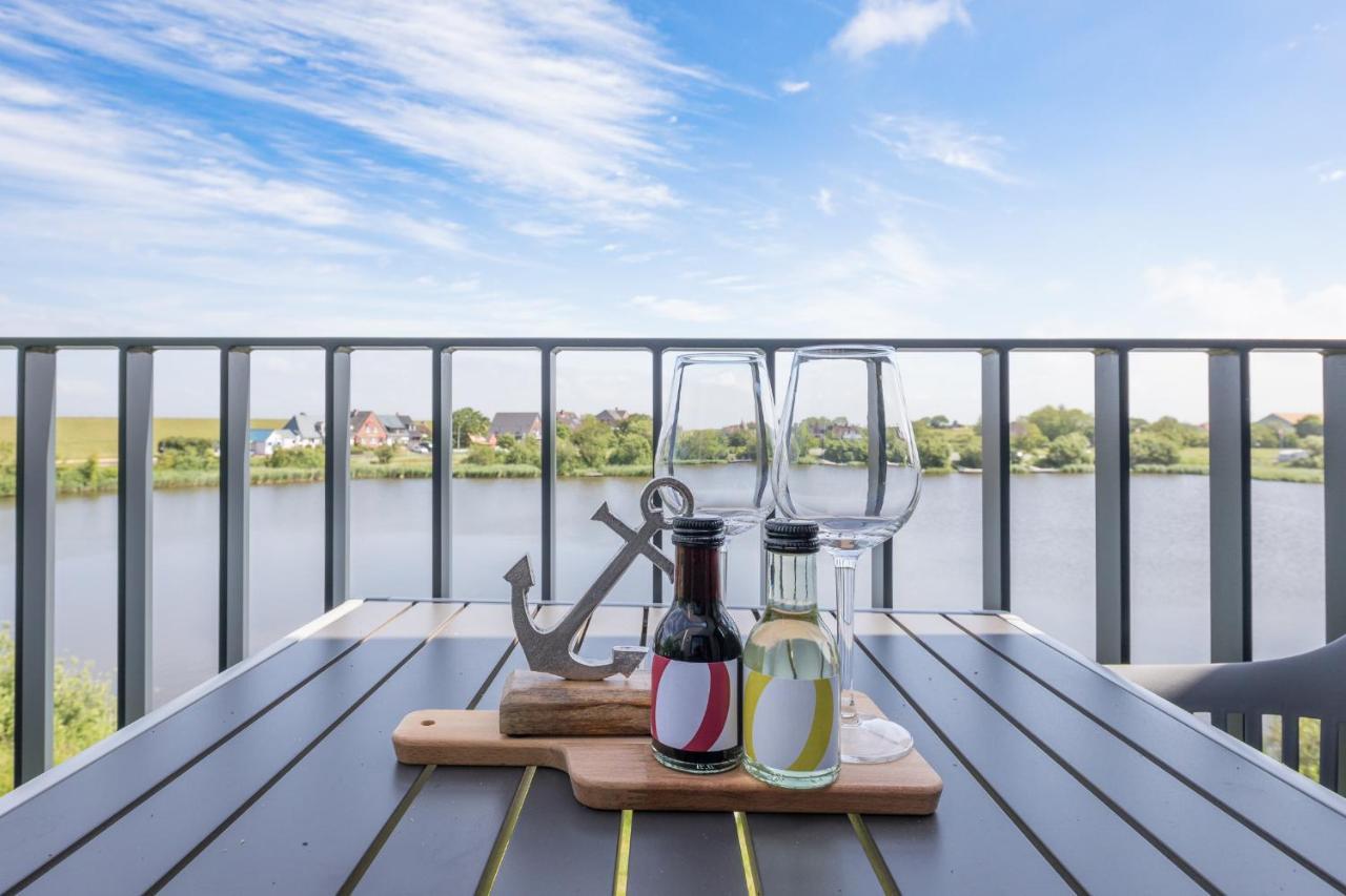 Apartment N14 Direkt Am Nordseedeich Mit Blick Auf Den See 노드스트랜드 외부 사진